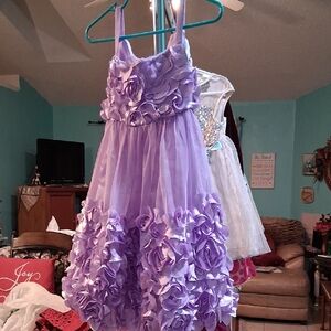 Bonnie Jean Purple Floral Dress 4T